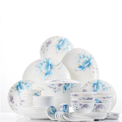 骚女肏逼48头聆听花开骨瓷礼品餐具套装